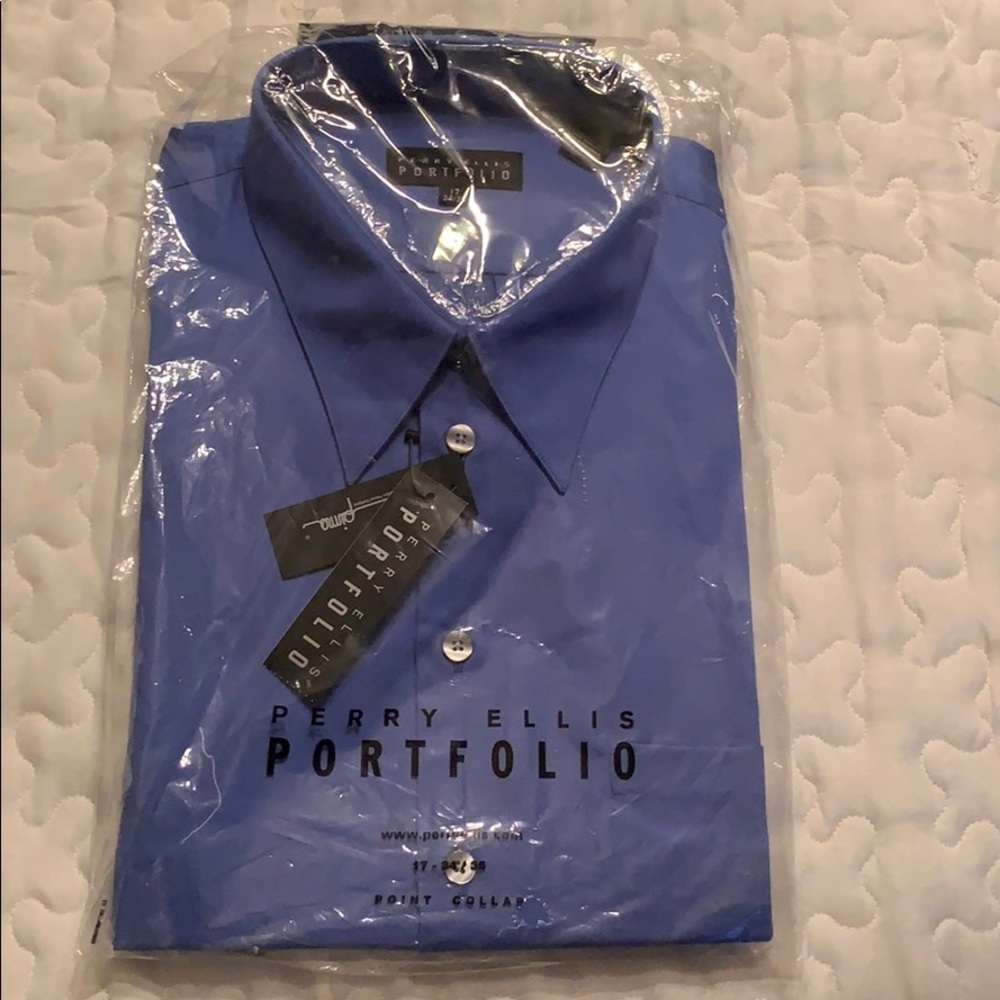 Blue Button Down Collard Shirt